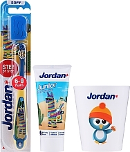 Fragrances, Perfumes, Cosmetics Set "Alpaca" - Jordan Junior (toothpaste/50ml + toothbrush/1pc + cup)