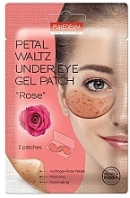 Fragrances, Perfumes, Cosmetics Hydrogel Eye Patch "Rose" - Purederm Petal Waltz Under Eye Gel Patch "Rose"