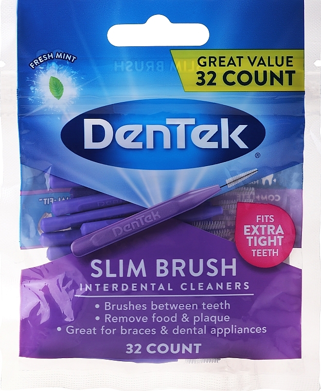 Ultra-Thin Interdental Brushes - DenTek Slim Brush Cleaners Ultra Thin Tapered — photo N8