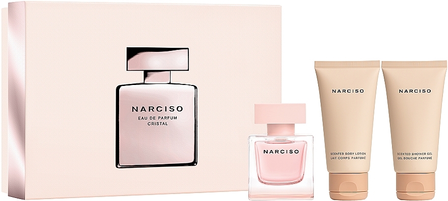 Narciso Rodriguez Narciso Cristal - Set (edp/50ml + b/lot/50ml + sh/gel/50ml) — photo N2