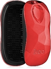 Fragrances, Perfumes, Cosmetics Hair Brush - Ikoo Home Black Dragon Lady Red