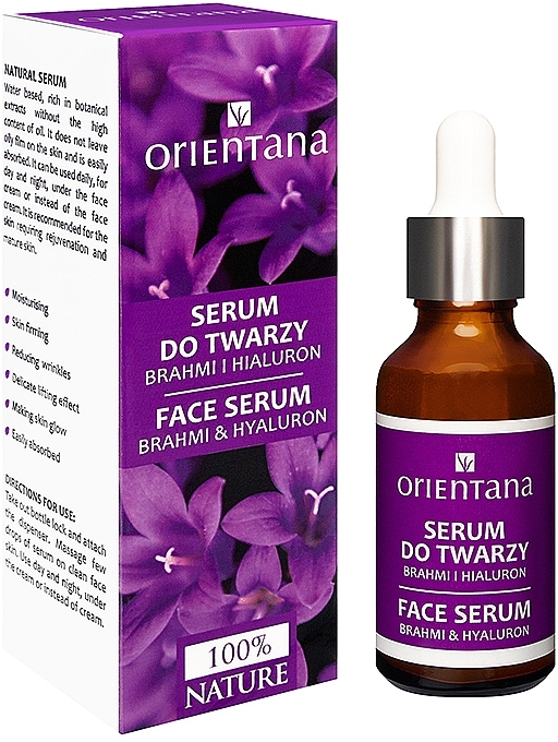 Brahmi Extract & Hyaluron Face Serum - Orientana Bio Serum For Face — photo N1