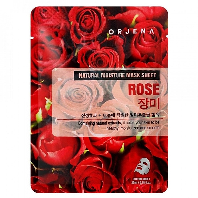 Rose Sheet Mask - Orjena Natural Moisture Mask Sheet Rose — photo N1