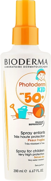 Kids Sunscreen Spray - Bioderma Photoderm Kid Spray SPF 50+ — photo N1