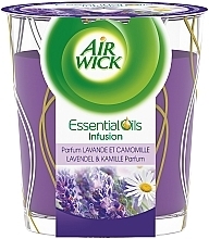 Fragrances, Perfumes, Cosmetics Scented Candle "Lavender & Chamomile" - Air Wick Essential Oil Infusion Lavender and Chamomile