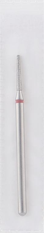 Diamond Nail File Drill Bit, frustum, L-10 mm, 1.6 mm, red - Head The Beauty Tools — photo N1