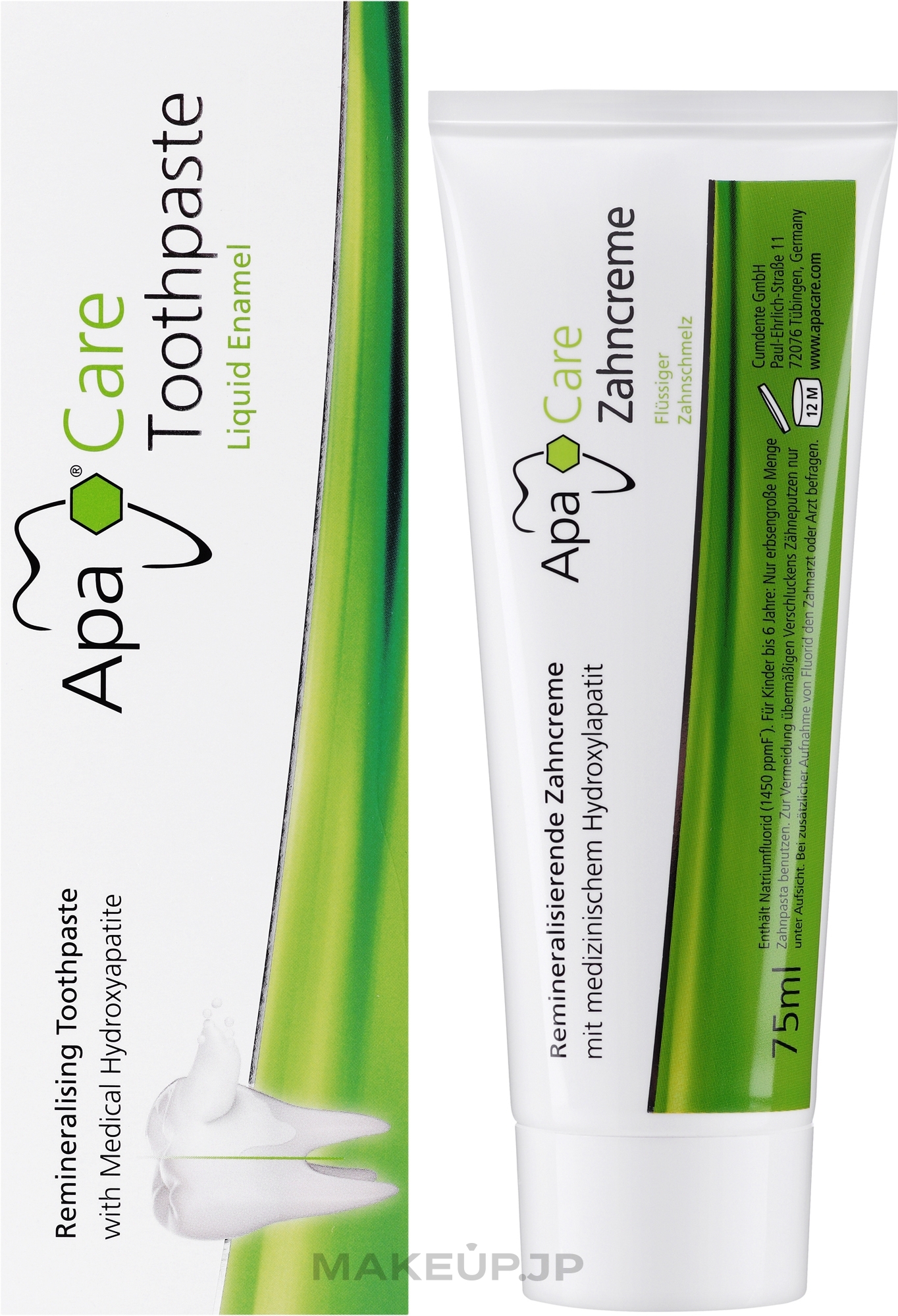 Remineralizing Toothpaste "Liquid Enamel" - ApaCare Remineralisierende Zahncreme — photo 75 ml