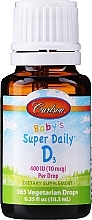 Vitamin D3 - Carlson Labs Baby's Super Daily D3 — photo N1