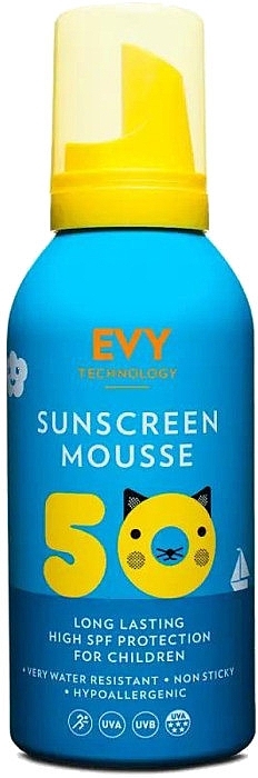 Sunscreen Mousse for Kids - EVY Technology Sunscreen Mousse For Children SPF50 — photo N1