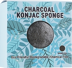 Fragrances, Perfumes, Cosmetics Charcoal Konjac Sponge - Trimay Charcoal Konjac Sponge