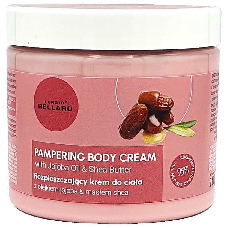 Jojoba Oil and Shea Butter Body Care Cream  - Fergio Bellaro Pampering Body Cream — photo N1