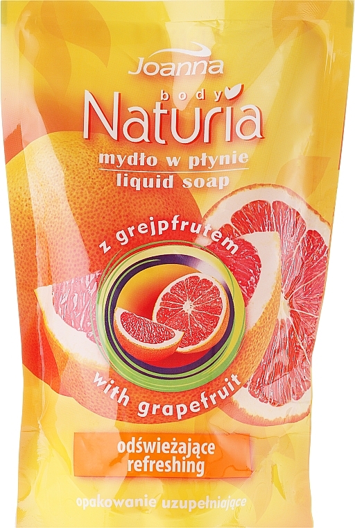 Liquid Soap "Grapefruit" - Joanna Naturia Body Grapefruit Liquid Soap (Refill) — photo N2
