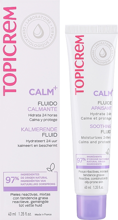 Ultra-Moisturizing Soothing Fluid - Topicrem Calm+ Ultra Moisturizing Soothing Fluid — photo N2