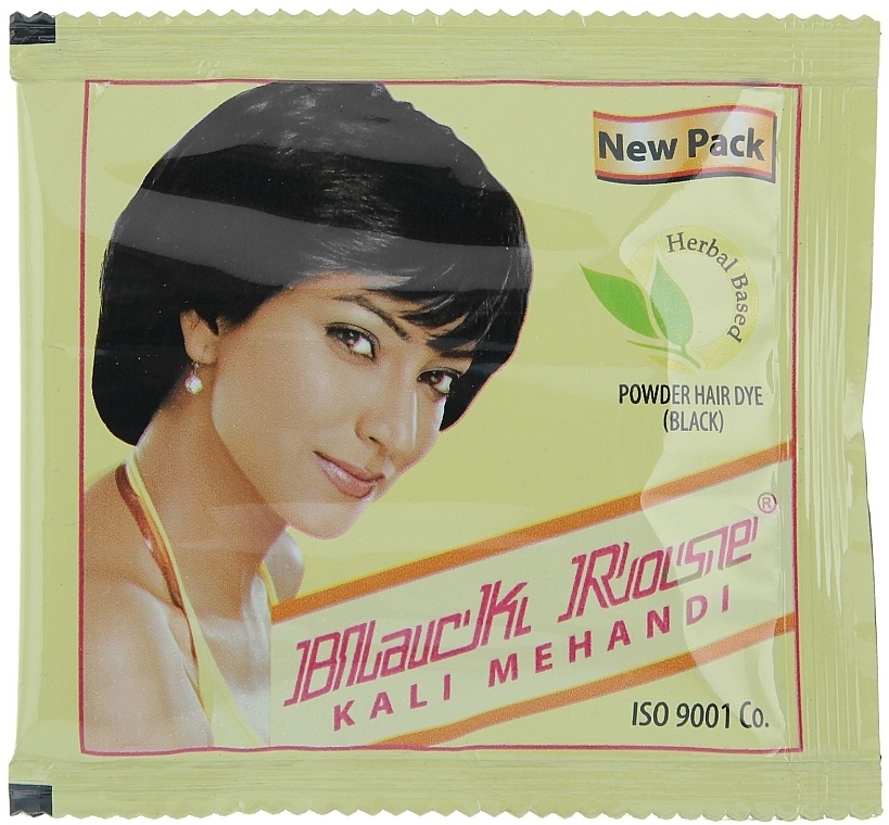 Henna Based Hair Color - Black Rose Kali Mehandi Powder Hair Dye — photo N2