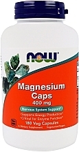 Fragrances, Perfumes, Cosmetics Magnesium, 400 mg - Now Foods Magnesium Caps Veg Capsules