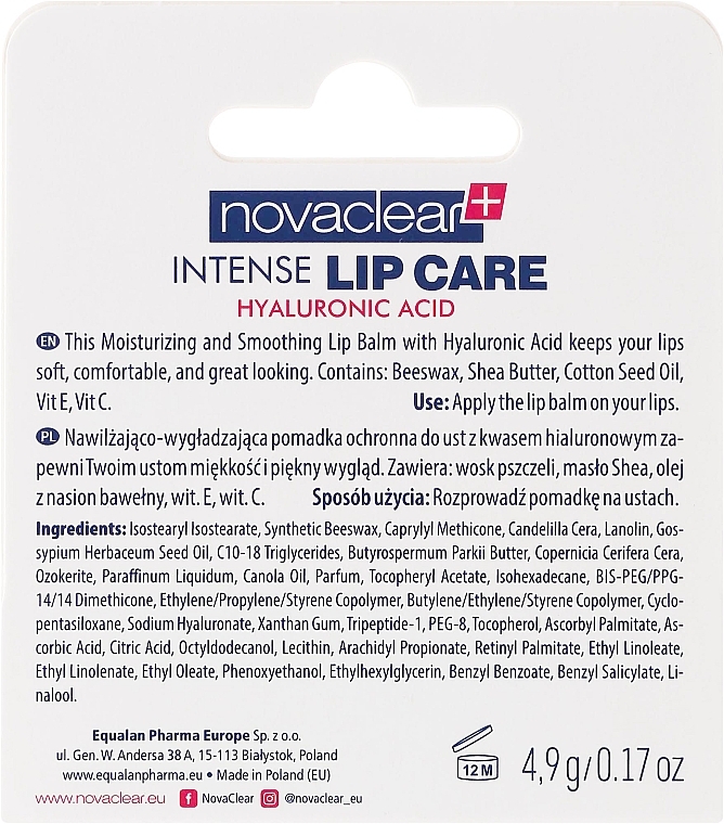 Hyaluronic Acid Lip Balm - Novaclear Intense Lip Care — photo N3