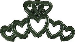 Fragrances, Perfumes, Cosmetics Claw Clip, FA-5677, hearts, green - Donegal