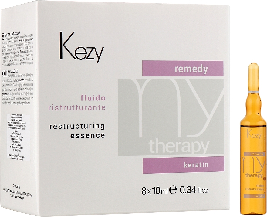 Repairing Protein Hair Ampoules - Kezy Remedy Restructuring Essence — photo N2