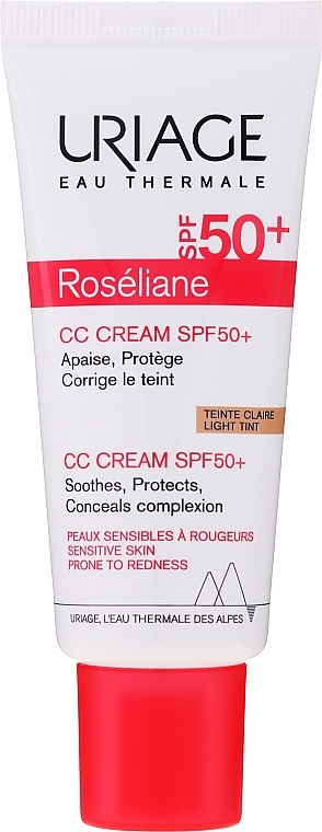 CC Cream - Uriage Roséliane CC Cream Moisturizing Cream SPF50+ — photo N2