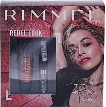 Fragrances, Perfumes, Cosmetics Set - Rimmel Rebel Look (eye/liner/3.5ml + mascara/12ml)