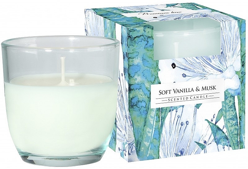 Scented Candle in Glass 'Soft Vanilla & Musk' - Bispol Scented Candle Soft Vanilla & Musk — photo N1