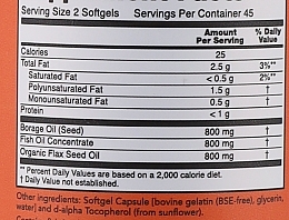 Fatty Acid Complex "Super Omega 3-6-9", Capsules - Now Foods Super Omega 3-6-9 1200 mg — photo N3
