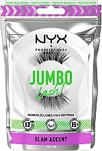 False Eyelashes - NYX Professional Makeup Jumbo Lash! Glam Accent — photo N1
