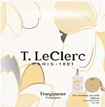 T. LeClerc Frangipanier - セット (edp/50ml + scen/ceramic) — photo N1