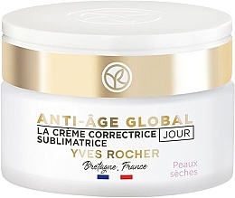 Fragrances, Perfumes, Cosmetics Anti-Wrinkle Day Cream for Dry Skin - Yves Rocher Anti-Aging Global Anti-Wrinkle Day Cream for Dry Skin