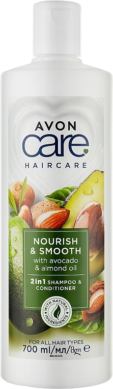 2in1 Hair Conditioner & Shampoo “'ntensive Nutrition' - Avon Care Nourish & Smooth — photo N1