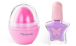 Nail & Lip Duo 'Shimmer Wings' - Martinelia Shimmer Wings Nails & Lips Duo (nail/polish/4 ml + lip/balm/1 pcs) — photo N1