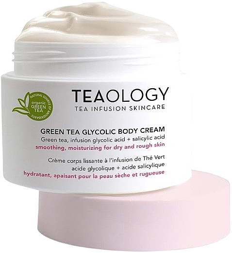 Smoothing Body Cream - Teaology Green Tea Glycolic Body Cream — photo N2