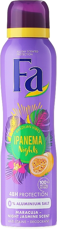 Deodorant Spray "Rhythms of Brazil" - Fa Ipanema Nights Deo Spray — photo N4