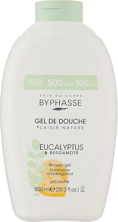 Eucalyptus & Bergamot Shower Gel - Byphasse Eucalyptus & Bergamot Shower Gel — photo N1