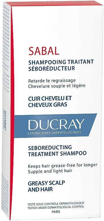 Sebum-Regulating Shampoo for Oily Hair - Ducray Sabal Shampoo — photo N3