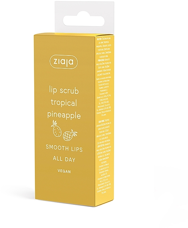 Ziaja Lip Scrub Tropical Pineapple (tube) - Ziaja Lip Scrub Tropical Pineapple (tube) — photo N2