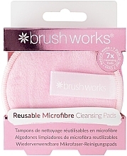 Fragrances, Perfumes, Cosmetics Face Cleansing Sponge - Brushworks Reusable Microfiber Cleansing Pads