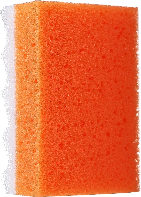 Square Bath Sponge, large, orange - LULA — photo N1