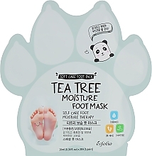 Fragrances, Perfumes, Cosmetics Moisturizing Foot Mask with Tea Tree Extract - Esfolio Tea Tree Moisture Foot Mask