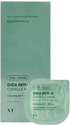 Retinol Face Mask in Capsules - VT Cosmetics Cica Reti-A Capsule Mask — photo N1