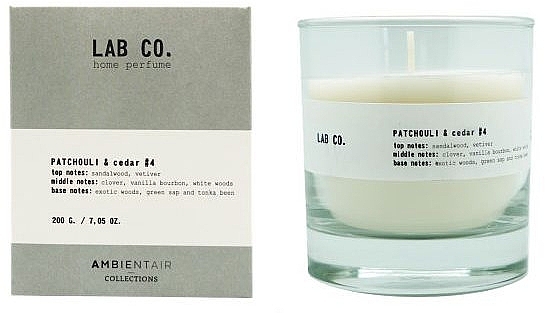 Scented Candle - Ambientair Lab Co. Patchouli & Cedar — photo N1