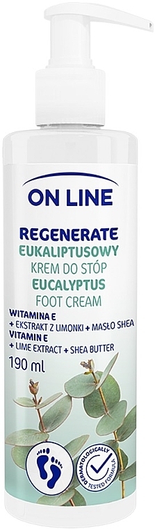 Regenerating Foot Cream 'Eucalyptus' - On Line Eucalyptus Food Cream — photo N1