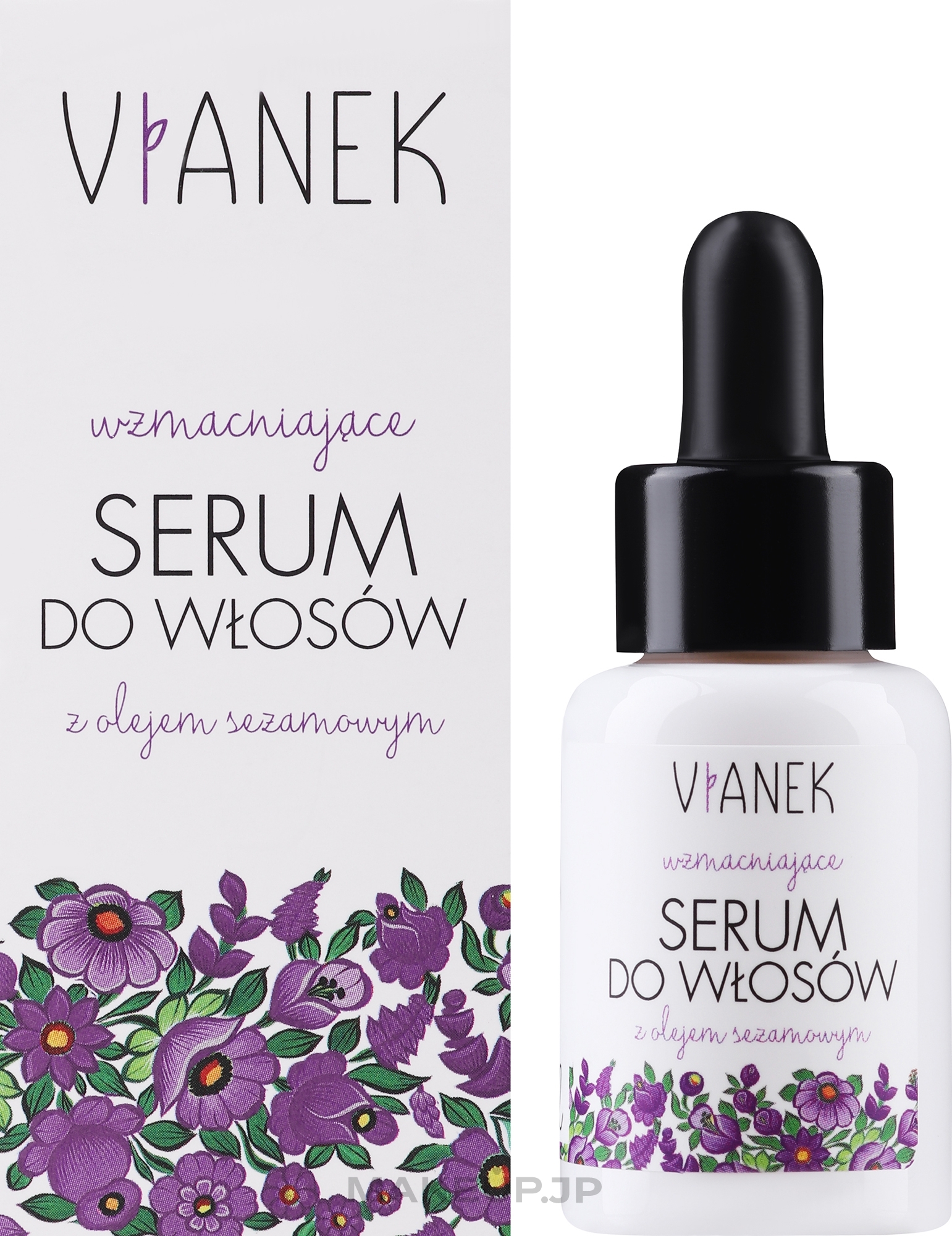 Strengthening Sesame Oil Hair Serum - Vianek Hair Serum — photo 30 ml