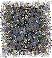 Decorative Nail Crystals 'Crystal AB', size SS 03, 1000pcs - Kodi Professional — photo N1