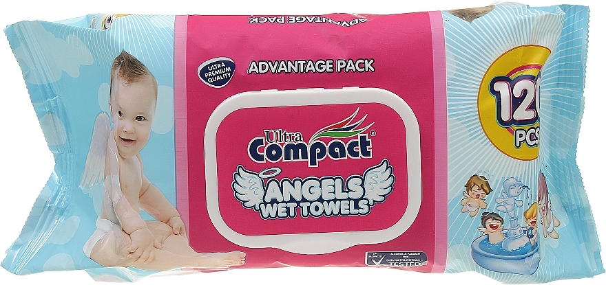 Baby Wet Wipes - Ultra Compact Angels Wet Towels Advantage Pack — photo N1