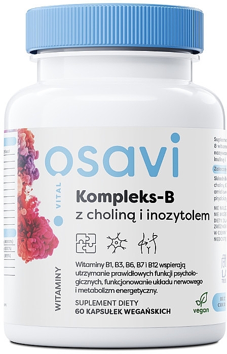 Vitamin B Complex with Choline & Inositol - Osavi Complex-B With Choline & Inositol — photo N1