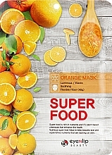 Sheet Face Mask with Orange Extract - Eyenlip Super Food Orange Mask — photo N2