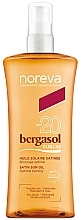 Fragrances, Perfumes, Cosmetics Body Sun Oil - Noreva Laboratoires Bergasol Sublim Satiny Sun Oil SPF20