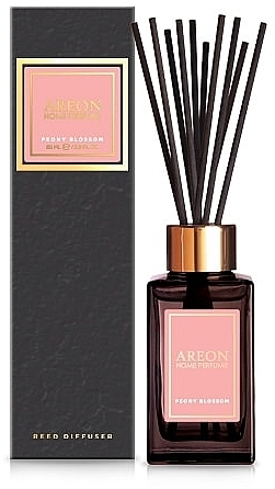 Black Peony Fragrance Diffuser, PSL08 - Areon Home Perfume Peony Blossom Reed Diffuser — photo N1