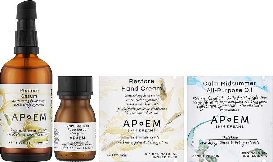 Shaving Set - APoem Restore Pack (serum/100 ml + scr/60 ml) — photo N1